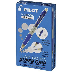 Lapiseira 0.7MM Supergrip H-187 Azul Caixa com 12