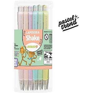 Lapiseira 0.7MM Shake Pastel 6 Cores Sortidas Pote com 24