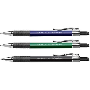 Lapiseira 0.7MM GRIP Matic Metal - Caixa com 10 Unidades