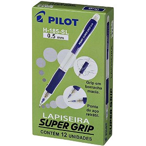 Lapiseira 0.5MM Super GRIP H-185 Azul - Caixa com 12 Unidades