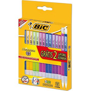 Lapiseira 0.5MM BIC Shimmers Cores Sortidas - Caixa com 12 Unidades
