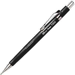 Lapiseira 0.5MM Pentel Preta - Caixa com 12 Unidades