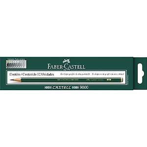 Lápis Técnico Preto 9000 6B EXTRA Macio Caixa com 12