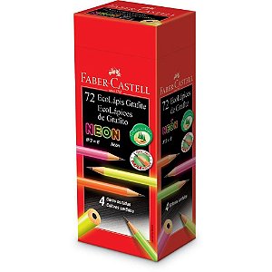 Lápis Preto Redondo Ecolápis 1205 MAX Neon - Caixa com 72