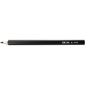 Lápis Preto Jumbo CIS HB N2 Preto Plástic BIG CX com 12
