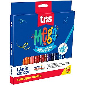 Lápis de COR Triangular Mega SOFT Color - 48 Cores
