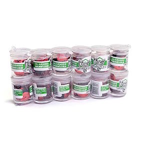 Lantejoula Metalizada Vermelho 10MM Pote 2G - Pacote com 12 Unidades