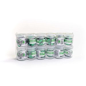 Lantejoula Metalizada Verde Bandeira 10MM - Pote com 2G, Pacote com 12 Unidades