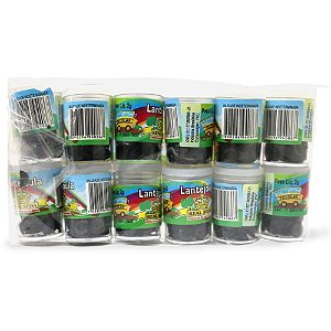 Lantejoula Metalizada Preta Nº06 2G - Pote com 12 Unidades