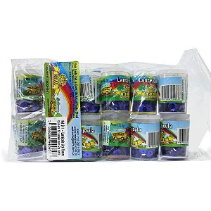 Lantejoula Metalizada Azul Escuro Nº06 - Potes de 2G (pacote com 12 Unidades)