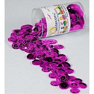 Lantejoula Metalizada PINK 6MM Potes 3G PCT com 12