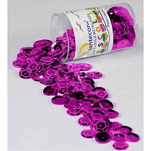 Lantejoula Metalizada PINK 10MM Potes 2G Pacote com 12