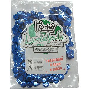 Lantejoula Metalizada Azul N06 com 1000 Unidades