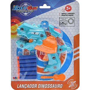Lançador Dinossauro Cores Sortidas Azul e Vermelho