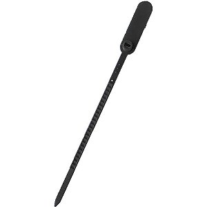 Lacre para Malote Preto Escada PP 23CM Pacote com 100 Unidades