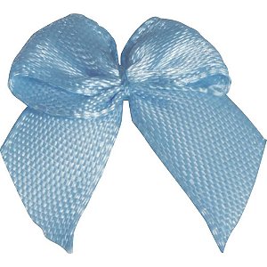 Laço de Cetim Nº02 182 Azul Bebê Pacote com 50