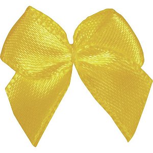 Laço de Cetim N02 016 Amarelo Ouro PCT com 50