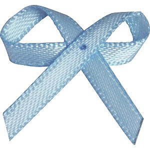 Laço de Cetim Nº 00 182 Azul Bebê Pacote com 50 Unidades