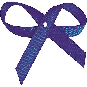 Laço de Cetim N00 040 Azul Royal Pacote com 50