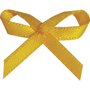 Laço de Cetim N00 016 Amarelo Ouro PCT com 50