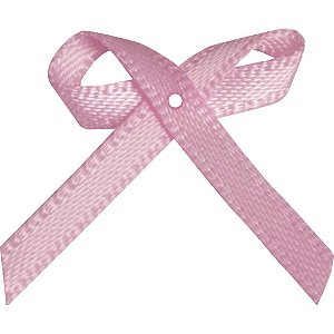 Laço de Cetim Nº00 Rosa Bebê - Pacote com 50 Unidades