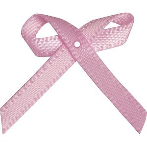 Laço de Cetim Nº00 Rosa Bebê - Pacote com 50 Unidades