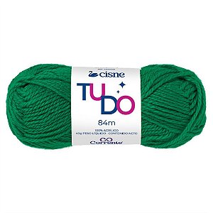 Lã para Tricô Cisne D´primera 40G Verde Natal Pacote com 5 Unidades