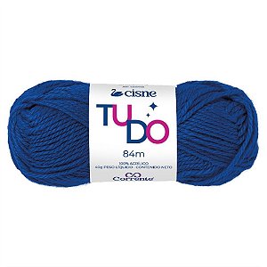 Lã para Tricô Cisne D´primera 00143 Franca Azul 40G Pacote com 5