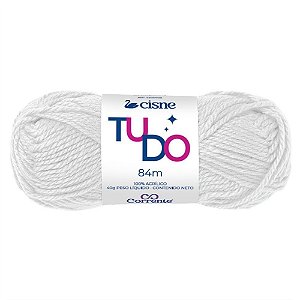Lã para Tricô Cisne D´primera 40G Branco Pacote com 5 Unidades