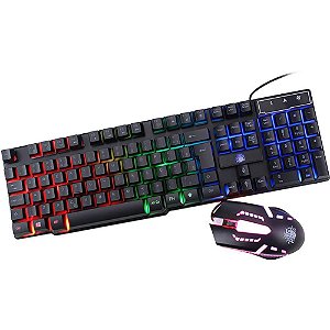 Kit Periféricos Teclado + Mouse Gamer START USB