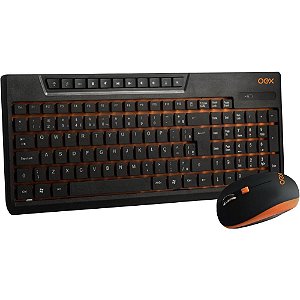 Kit Periféricos Sunset Teclado + Mouse sem Fio Preto