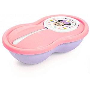 Kit Alimentação Pote+talher para Papinha Minnie
