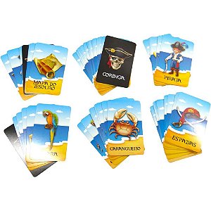 Jogo Diverso Rouba Montes Piratas 55 Cartas