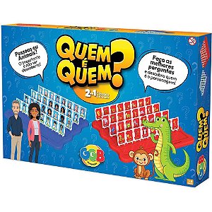 Jogo Diverso Quem É 2 em 1 - Pessoas e Animais