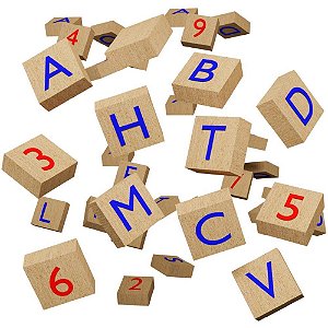Jogo Didático Aprender com Letras e Numros MAD