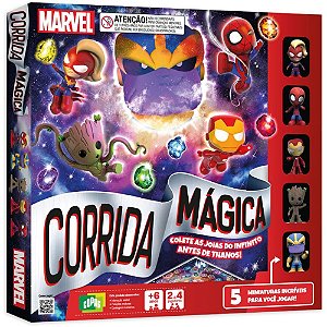Jogo de Tabuleiro Marvel Corrida Mágica