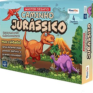 Jogo de Tabuleiro Desafio Caminho Jurássico