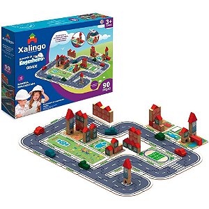 Jogo de Tabuleiro Brincando de Engcidade 90 Peças