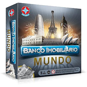 Jogo de Tabuleiro Banco Imobiliário Mundo