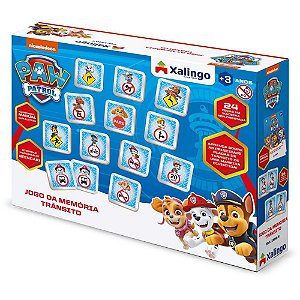Jogo da Memória Patrulha Canina Trânsito 24 PCS
