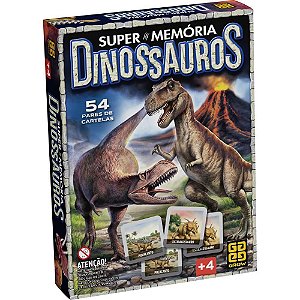 Jogo da Memória Dinossauros Super Memória