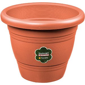 Jardinagem Vaso Redondo Plástico 22CM