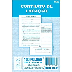 Impresso Talão Contrato de Locação 100 Folhas (17891321100483) Pacote com 05