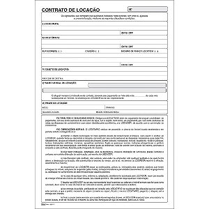 Talão de Contrato de Locação - 100 Folhas - Pacote com 05