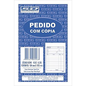 Impresso Talão de Pedido 1/36 2 Vias 40 Folhas PCT com 20
