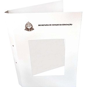 Impresso Escolar Capa Processo Branca See Pacote com 10