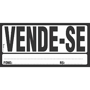 Impresso Administrativo Cartaz "VENDE-SE" 155X325MM - Pacote com 50 Unidades