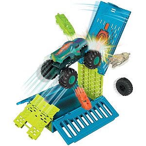 Hot Wheels Pista Monster TRUCK Mega WREX Gaiola de Batidas