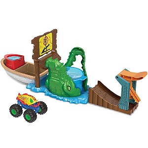 Hot Wheels Pista Monster TRUCK Ataque Crocodilo Color Shifter
