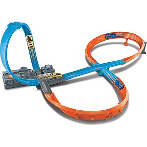 Hot Wheels Pista Action Pista de Corridas em 8